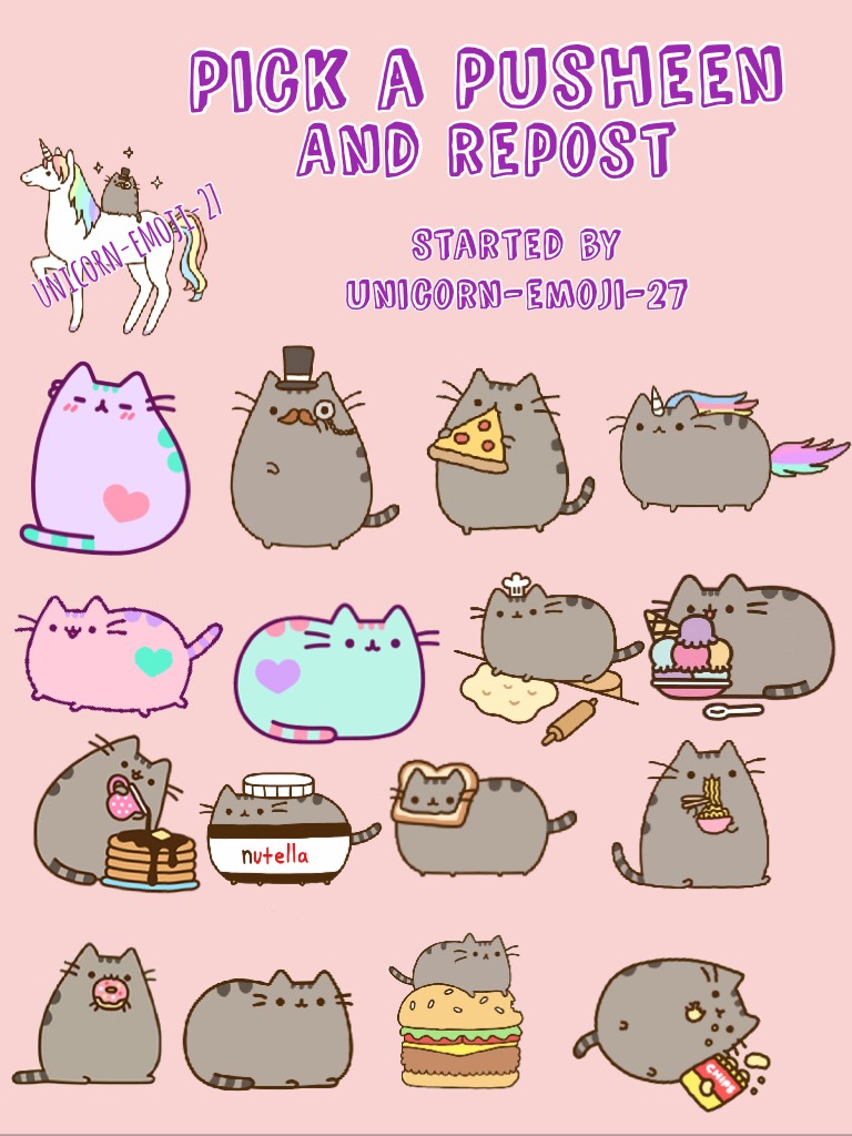 Pick a Pusheen and Repost