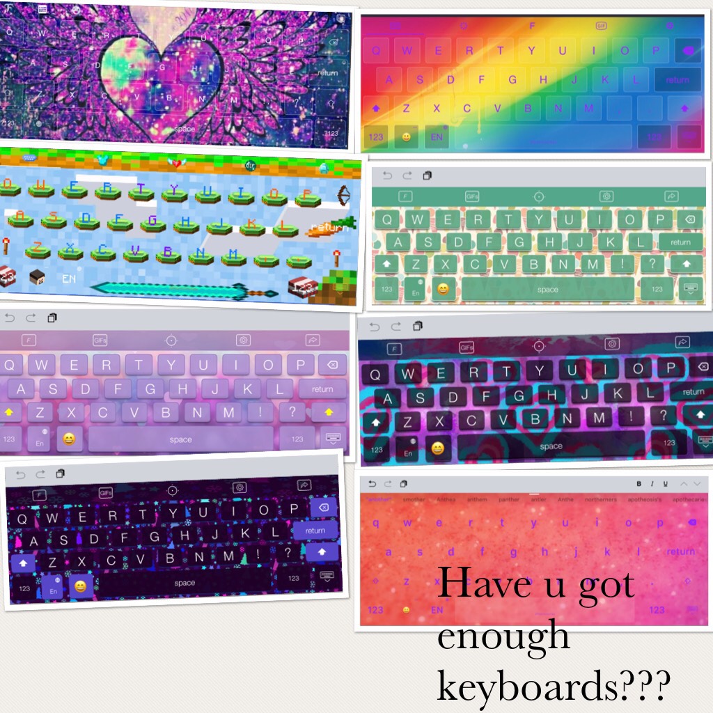 Have u got enough keyboards??? 