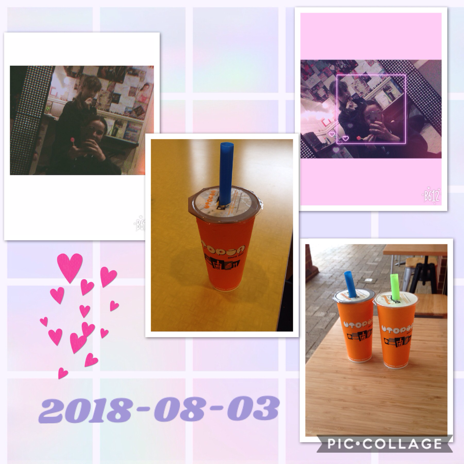 A day out with my friend!! Got some bubble tea!  ❤️⭐️🌈