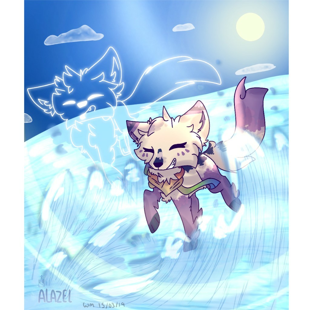 [TAP] 🌊In The Waves [RP]🌊 [TAP]
---
Something I drew for my sis based on our RP we've been doing for 7 months already! :'v [Time: 1h 39m]