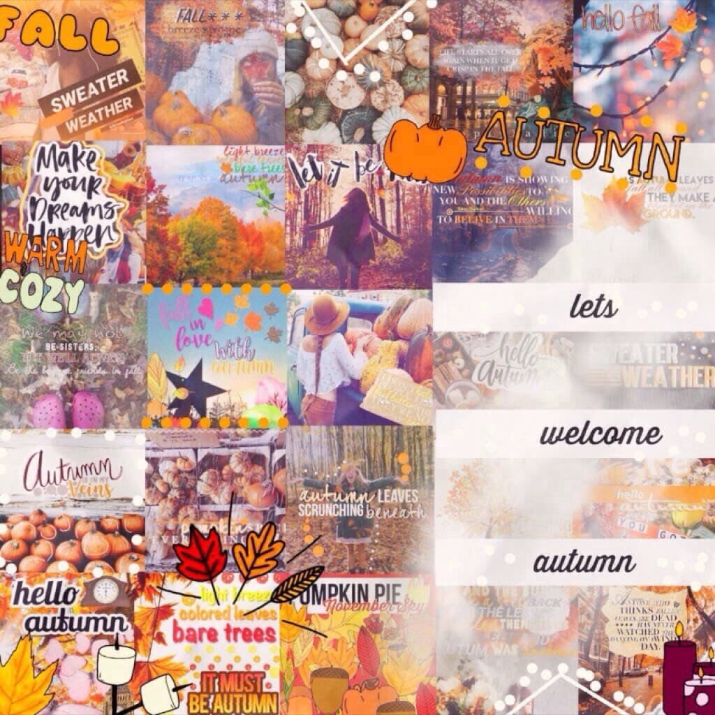 Mega collab! tap 
This is an amazing mega collab hosted by Scatteredpetals! I was so lucky to be a part of this. This is only the 2nd Autumn related collage I have posted! *shock horror* 
So so sorry for the extreme inactivity, I have so many tests, homew