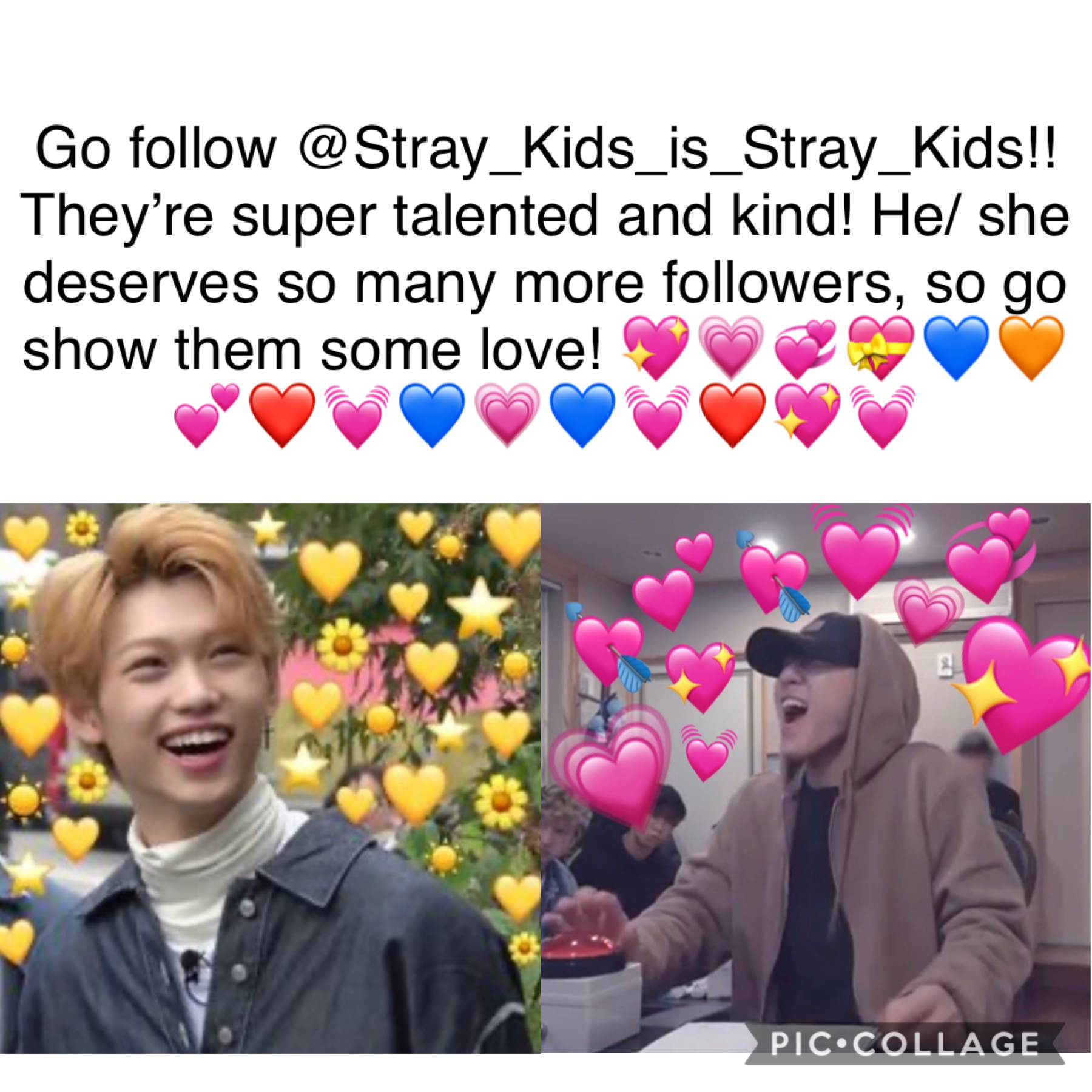 please go follow them now! they deserve all the love in the world 🥺💛💙💚❤️🧡💜💖💘