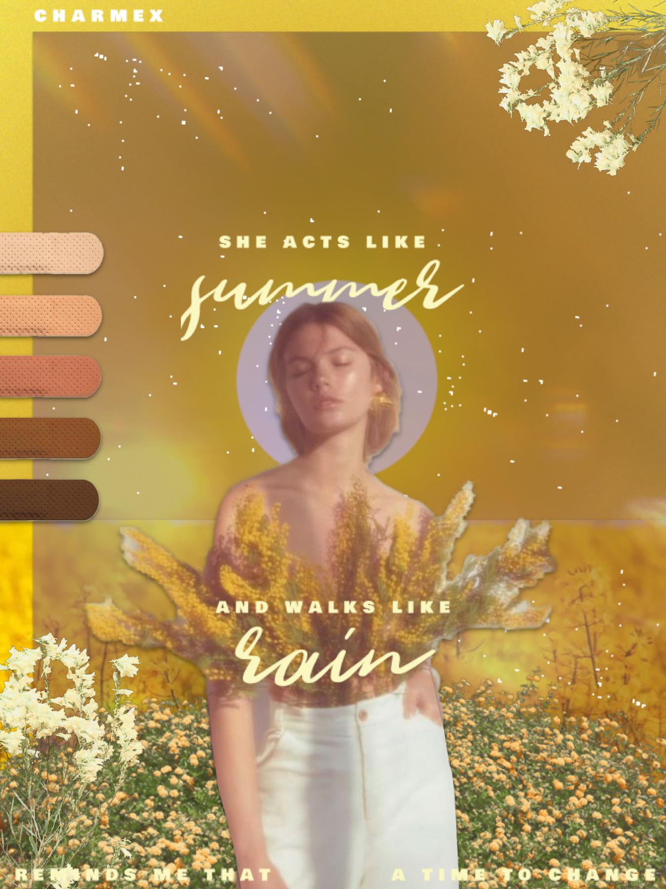 an ode to an old but beautiful song: train’s drops of jupiter. ahh i love how bright this collage turned out, yellow is one of my favorite colors because it reflects such cheerfulness and happiness!! :)  