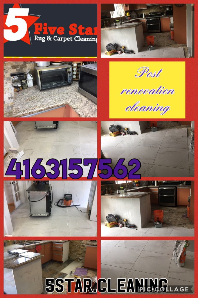 5star.cleaning 416 3157562 Post renovation cleaning services in GTA.