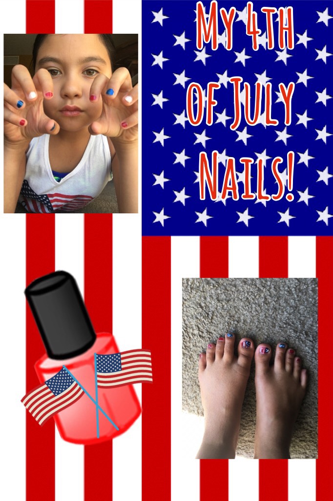 My 4th of July Nails!(Click me!🎊)
Sponsored to "essie" nail polish 💅.