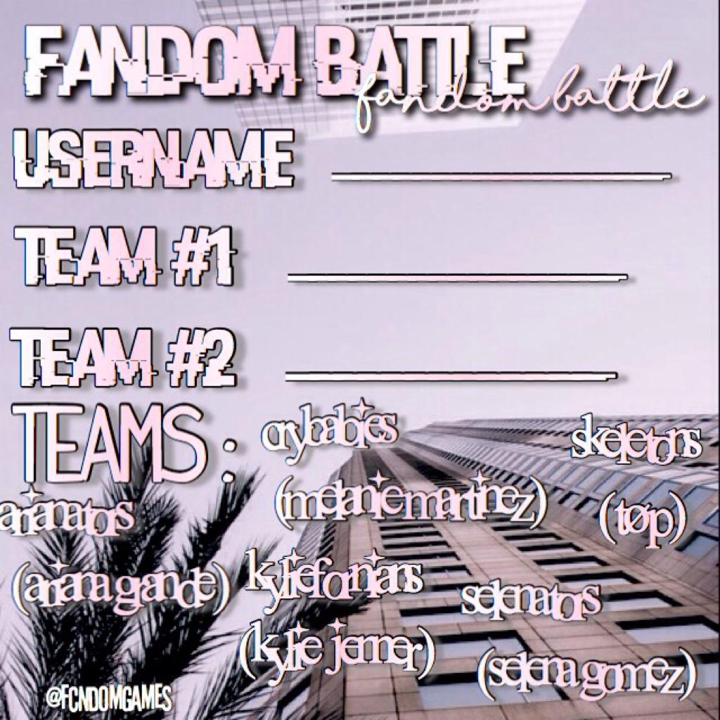 more info down below! 
only 6 people will be in each team! 
3 people will be disqualified' 
and there will be editing challenges! 