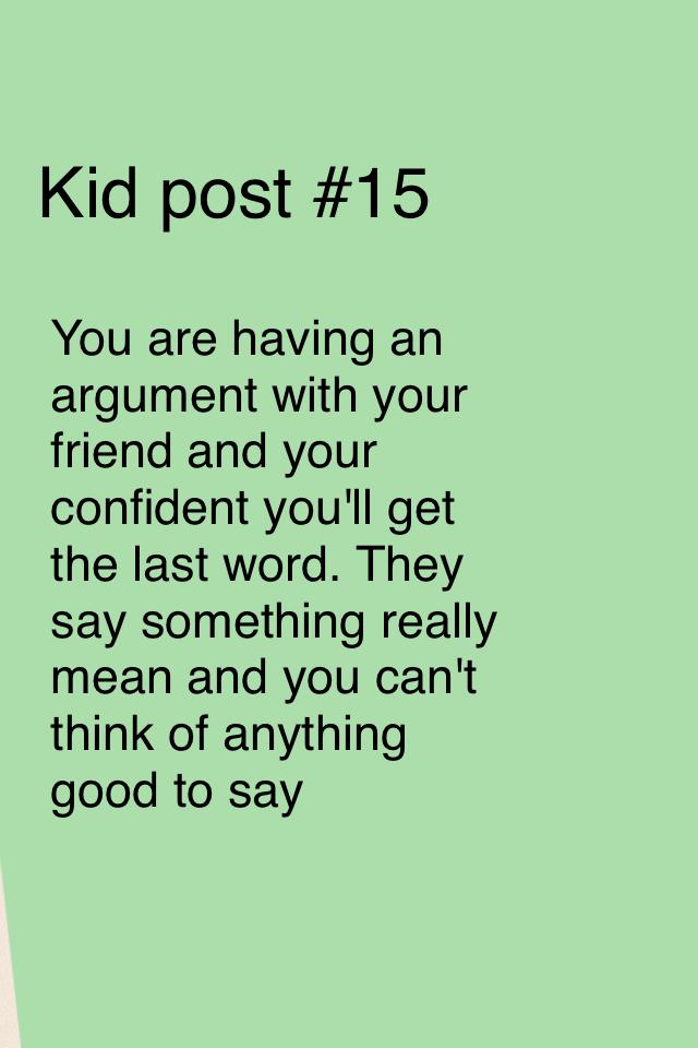 Kid post #15