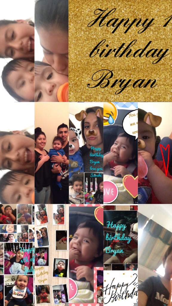 Happy 1 birthday Bryan 