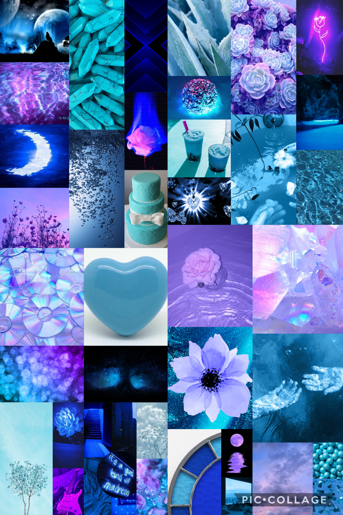 Purple and blue aesthetic 
