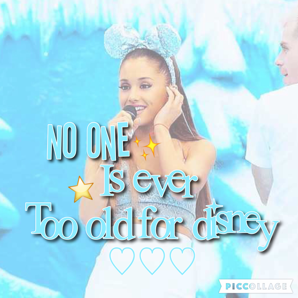💧Click here💧

Hi guys
Blue edit 2/5
ArianaCamera
Hi guys! Ok so I hope you like this Disney edit! If you haven't already go and hit that big follow button and be part of the ARI family! 
DISCLAIMER- I am not the real Ariana grande-- ©©©©©©©©