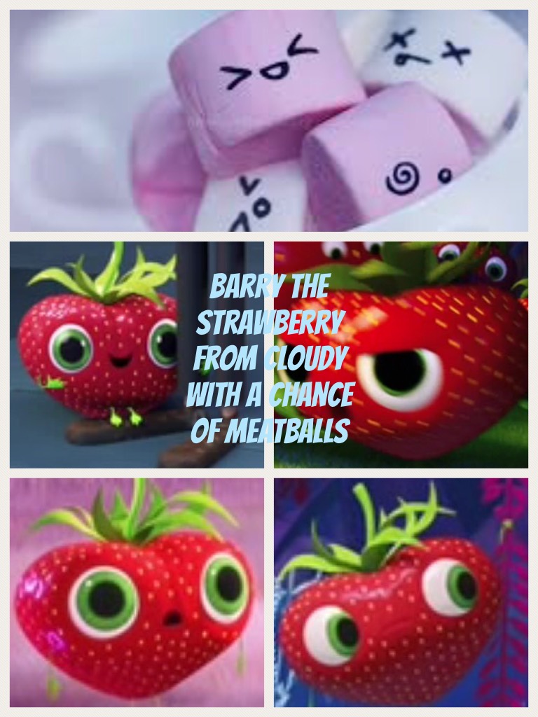 Barry the strawberry from cloudy with a chance of meatballs