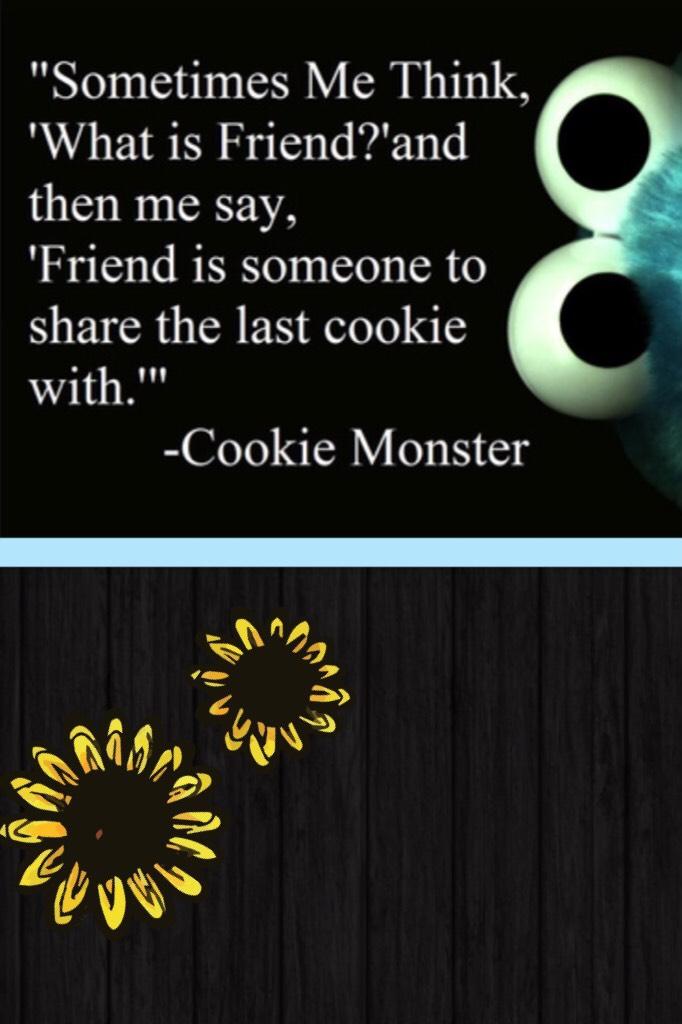 So cute!!! Cookie Monster is my hero! <3