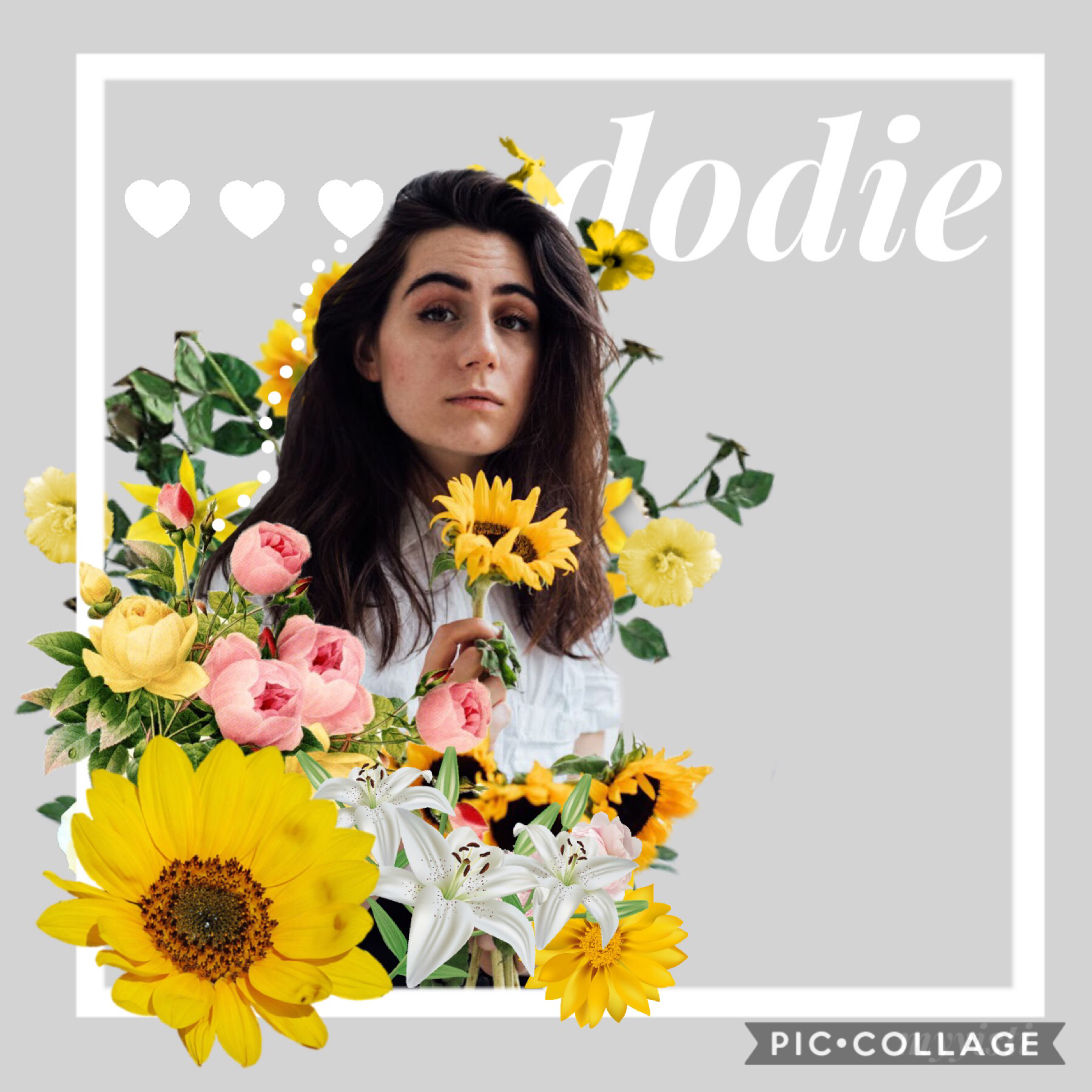 my sis just absolutely loves dodie, so I couldn’t resist doing another collage about her