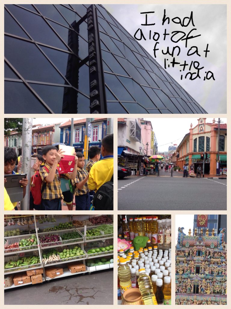 I am at Little India with my friends