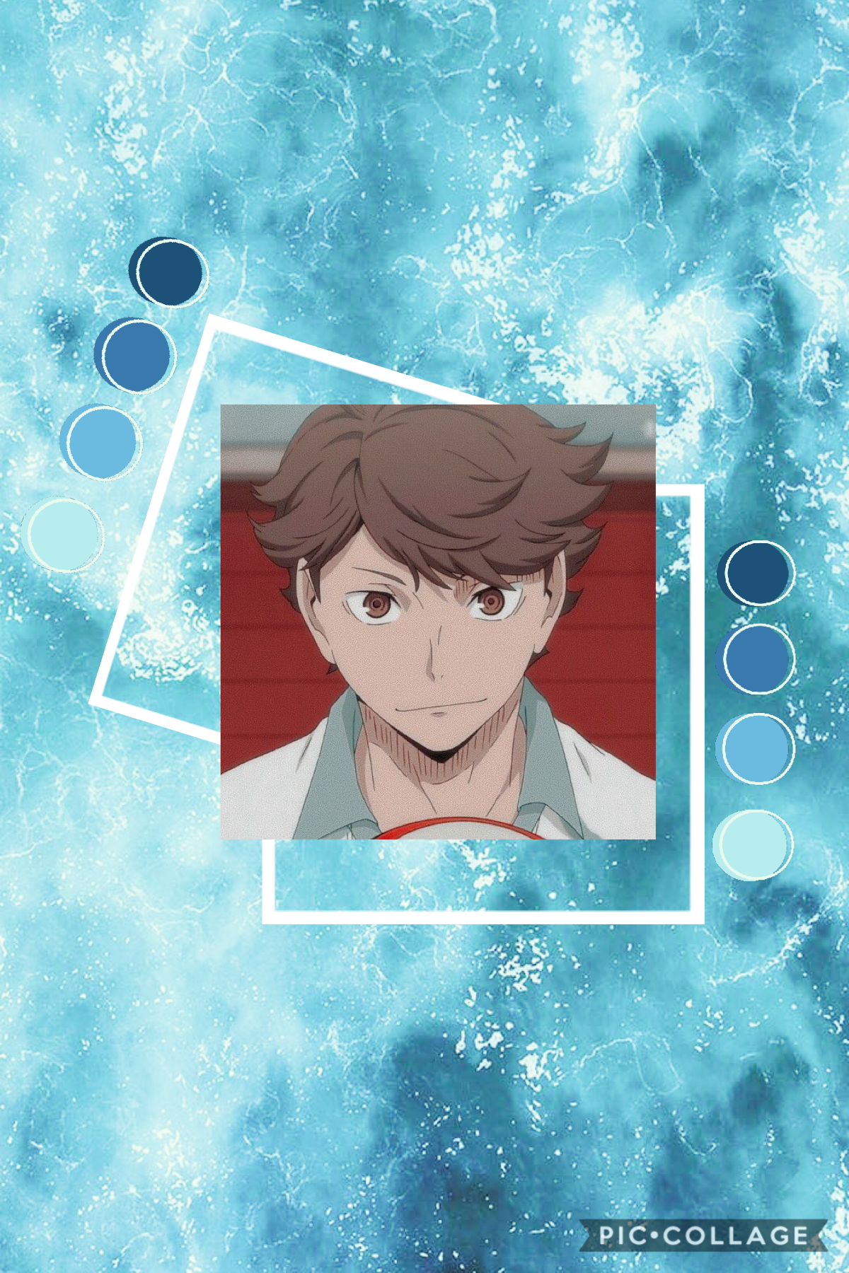 In honor of haikyuu ending and oikawa’s b-day I made him a collage. ( did anyone else cry because the manga is ending? 😭 )