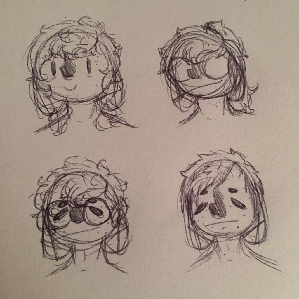 Here’s a bunch of drawings of myself cause rip me