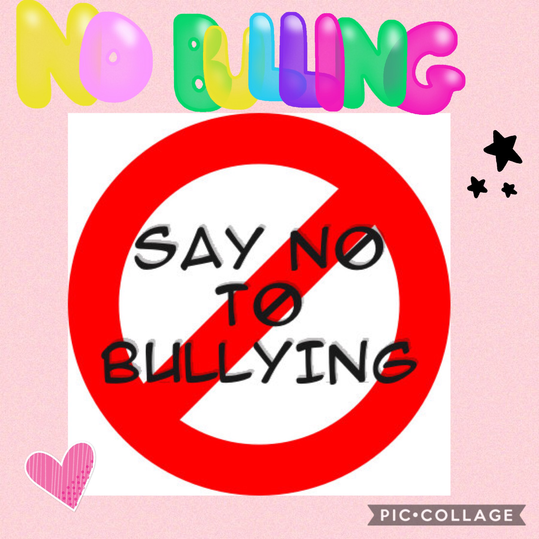 No bulling!!!!!!!!!!!! 😲