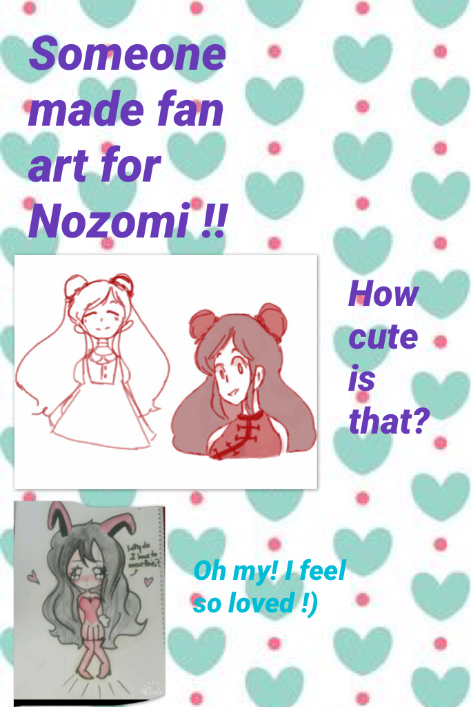Someone made fan art for Nozomi !!