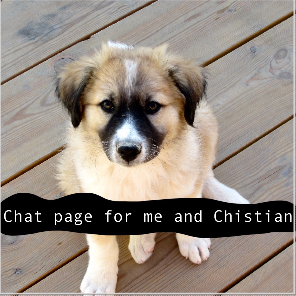 Chat page for me and Chistian 