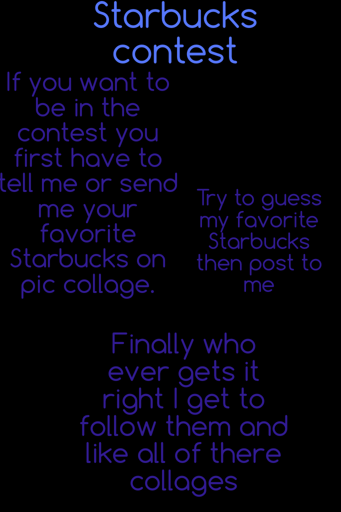 Starbucks contest