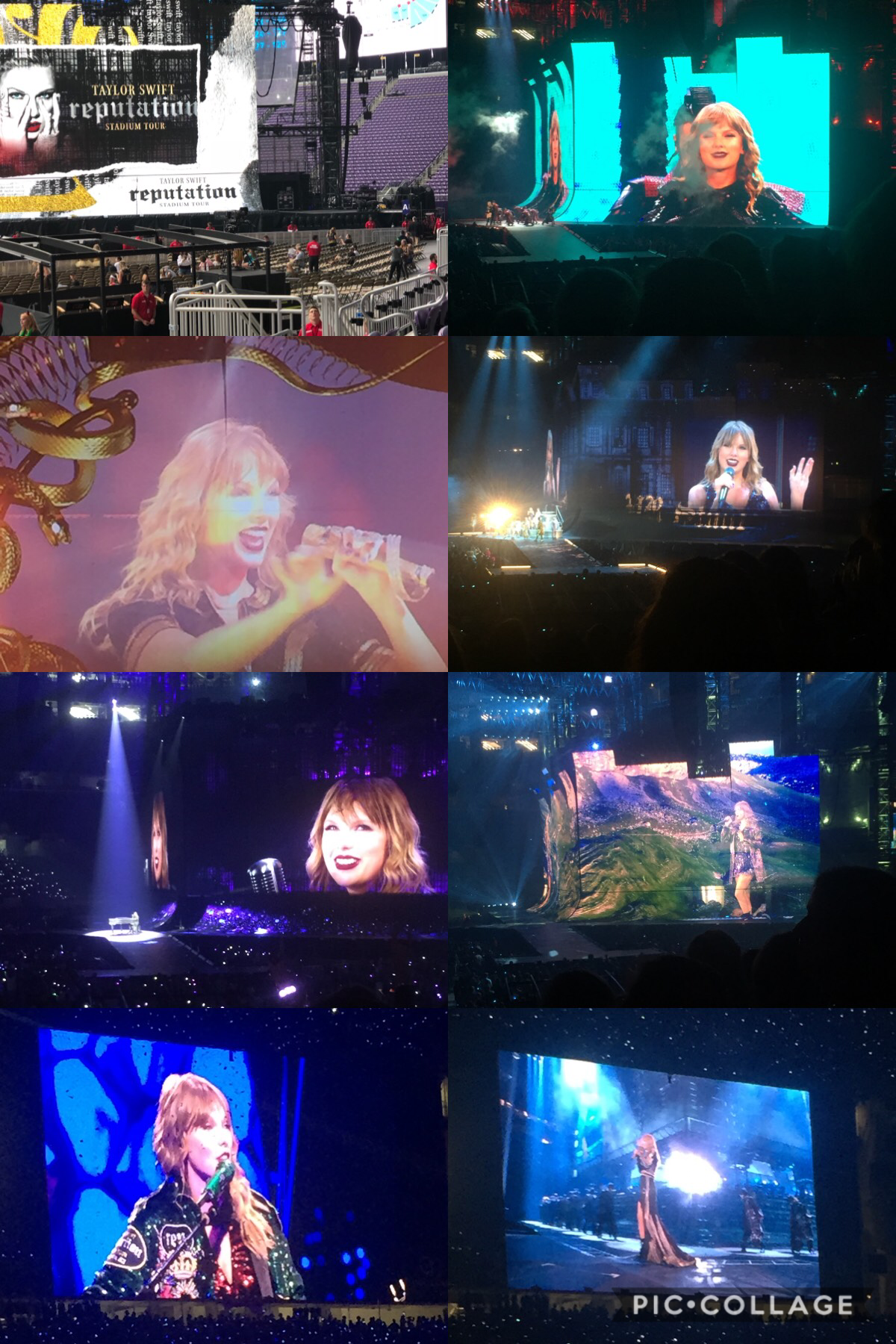 SPOILER ALERT: 🚨 
Taylor was so Amazing! Her tour is the best one yet tied with 1989! The pyro was so cool! Her stage was giant!!! I sat right by one of the b stages! I got some merch too! Don’t blame me was EPIC! LWYMMD was so COOL!! Love Story was just 