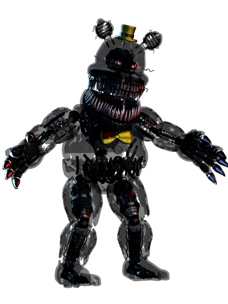 This is Nightmare from FNAF and I found out he is transparent