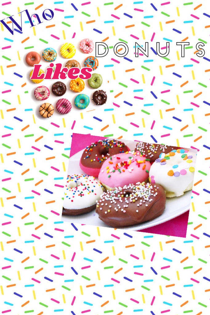 I've always liked donuts!! I thought I could make this to see if you like donuts.#❤️(🍩)