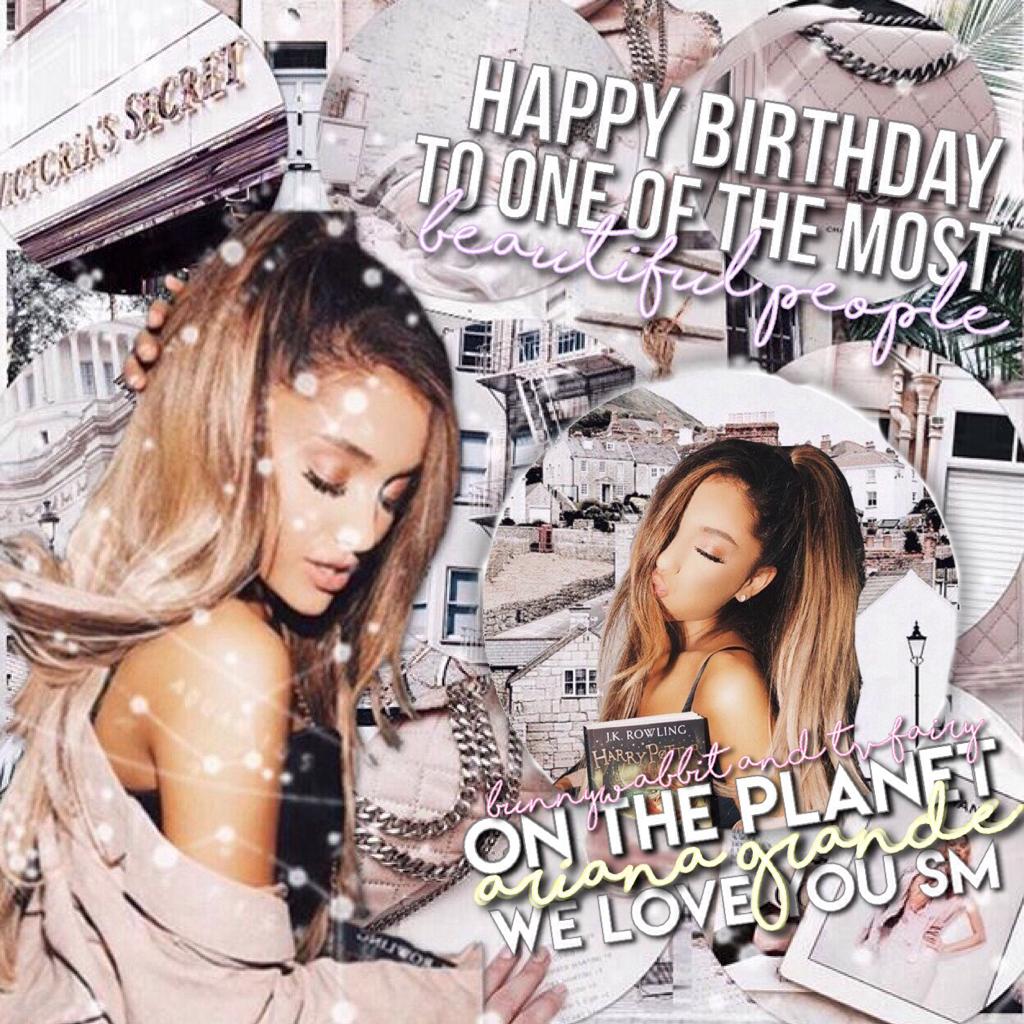 happy bday to the beautiful ari ilysm 😻👼🏼💓 this is a collab with my lovely bestie @tvfairy !! ☁️⭐️ 