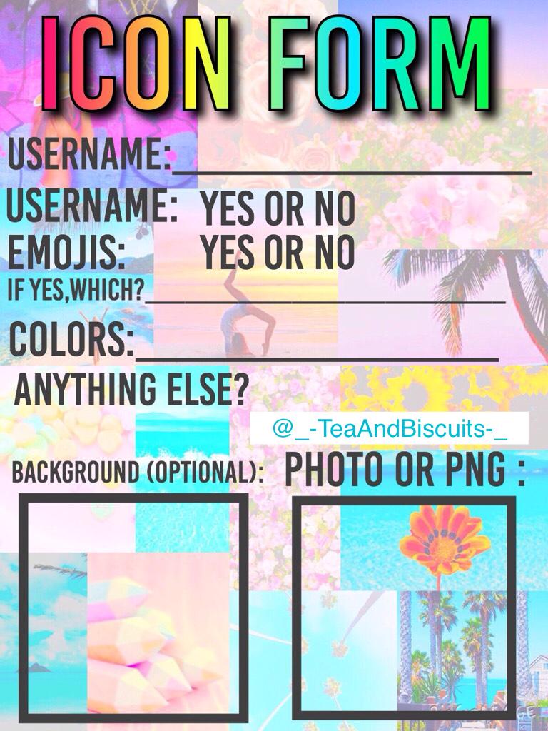 How do you want your icon!
