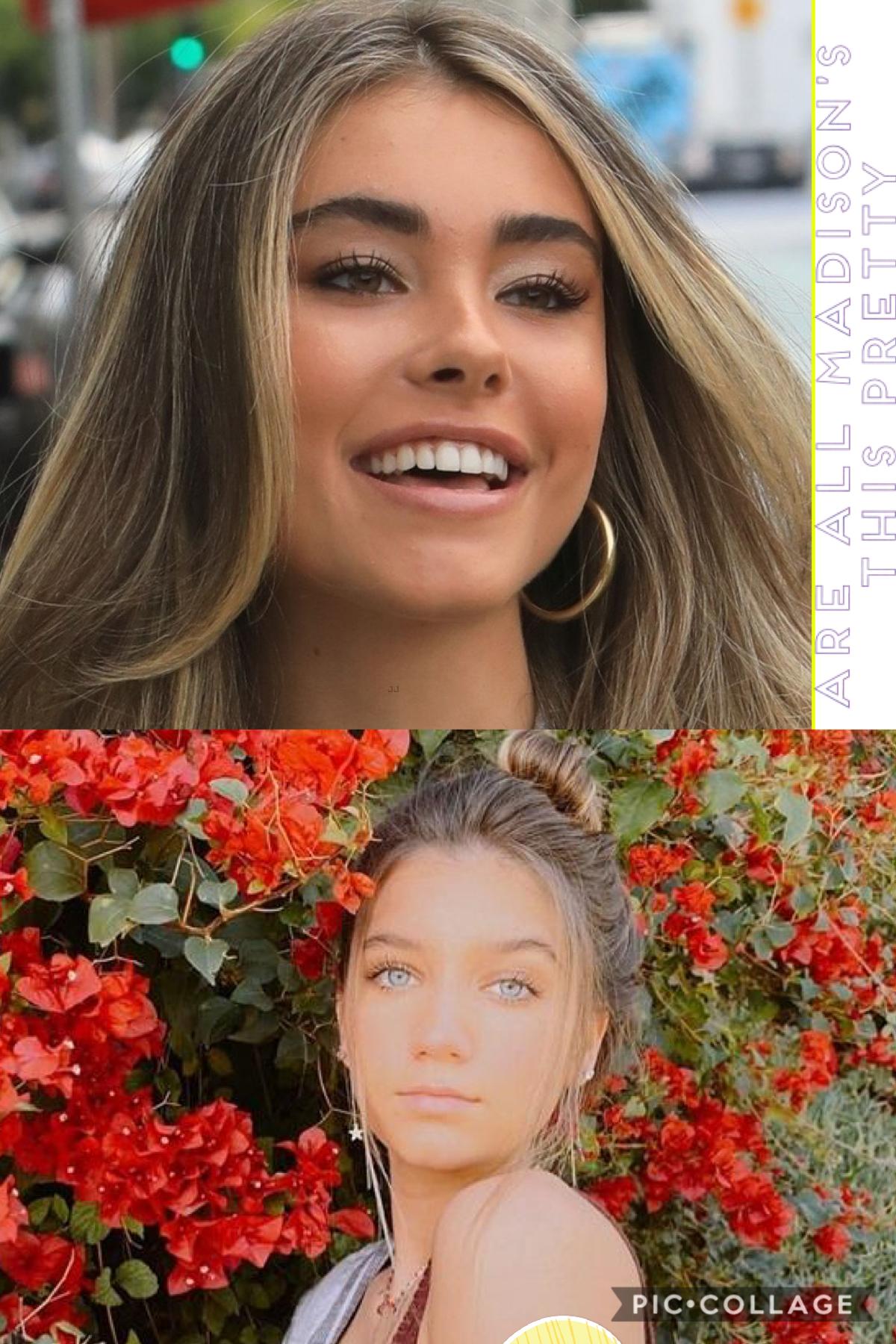 First to comment where the yellow semi circle in the collage is gets a shout out in my next collage ft. Madison beer and Madison Lewis!