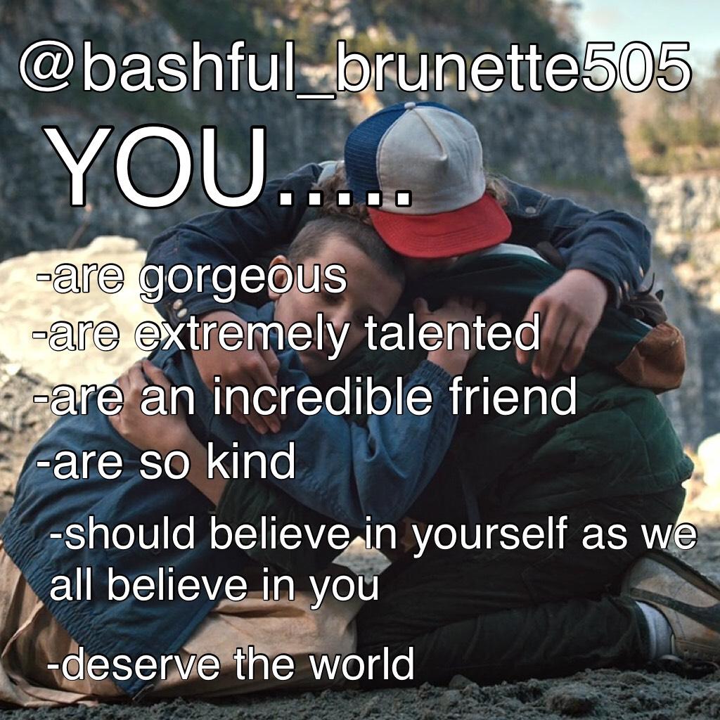 @bashful_brunette505 thank you so much for existing !! You are one of the greatest humans I’ve ever met!! You are also one of the greatest friends anyone could have. Stay strong, bc we all love you in this community.💖💜