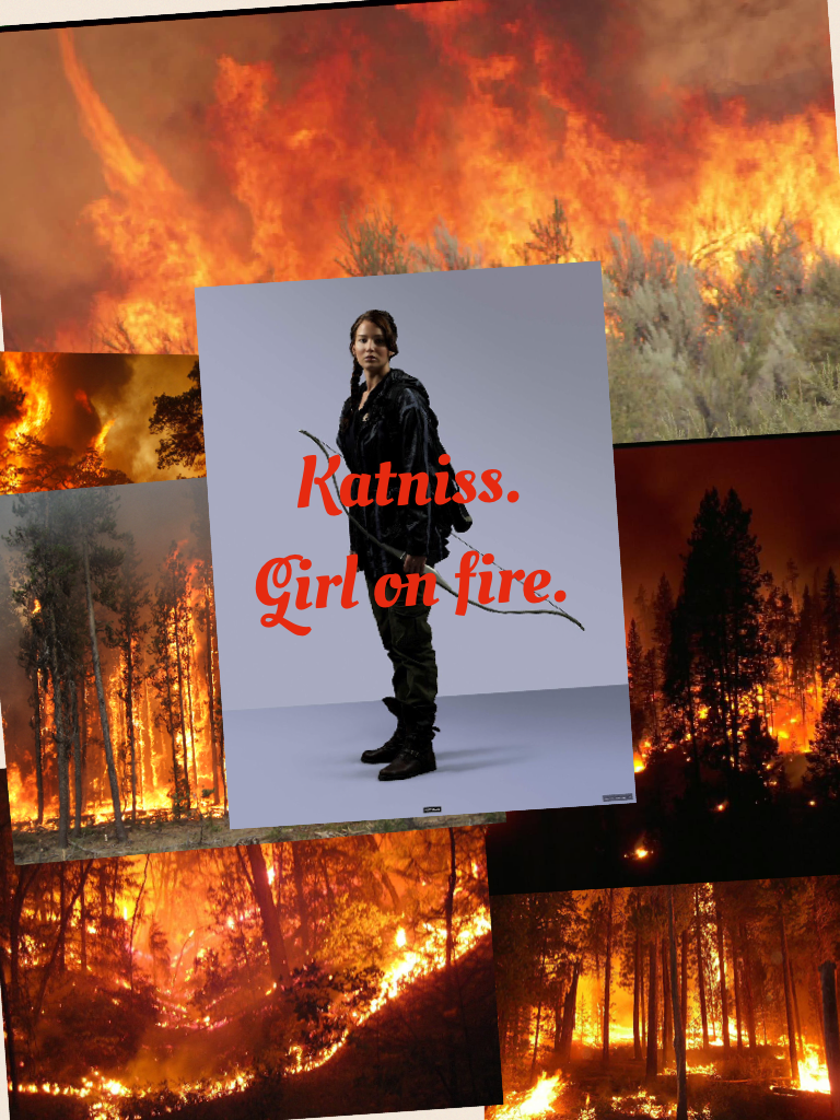    Katniss. 
Girl on fire.