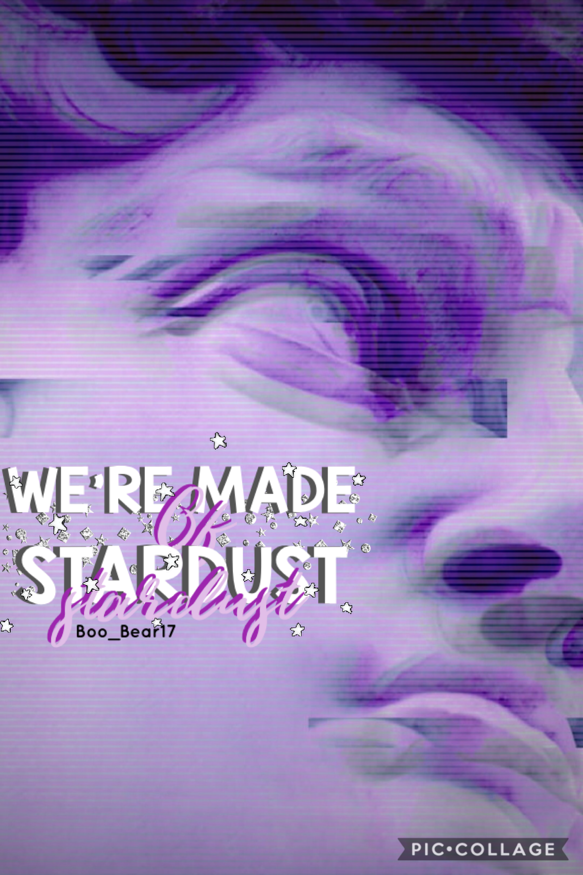 ☂️we’re made of stardust☂️
•low key flirting with a coworker to take my mind of my crush who rejected me lol
•song rec: Hot Shower by Chance the Rapper