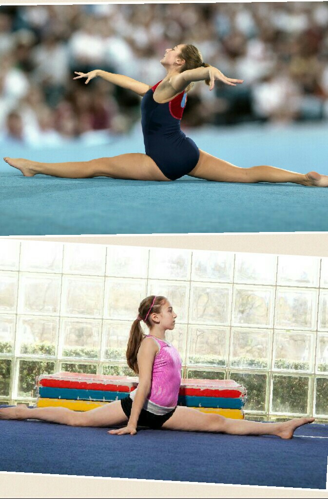 gymnastics me and the other girl