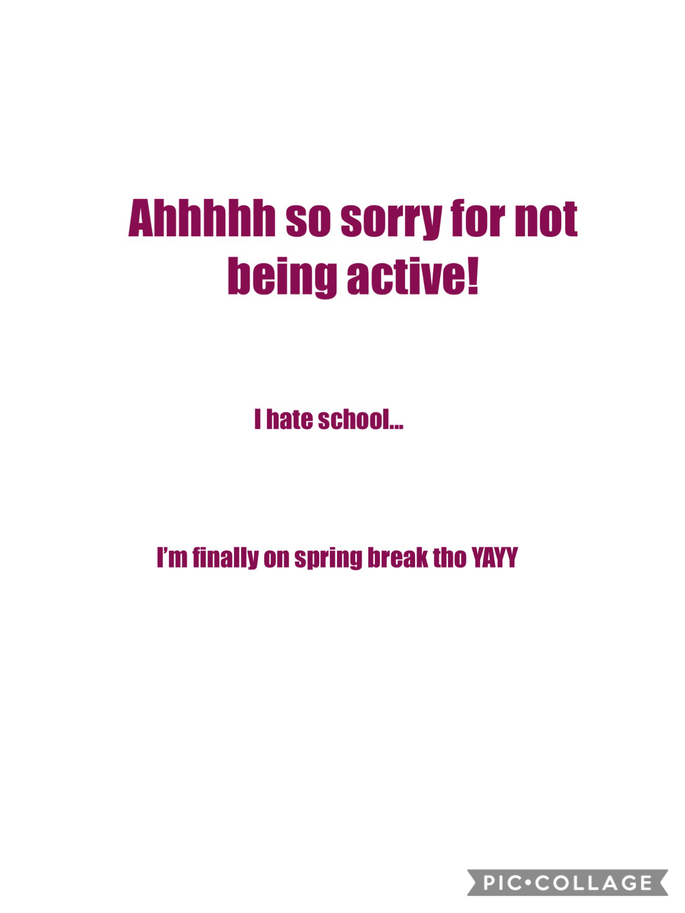 Tappy :c
sorryyy I’ll be more active this week cuz I have spring break <3