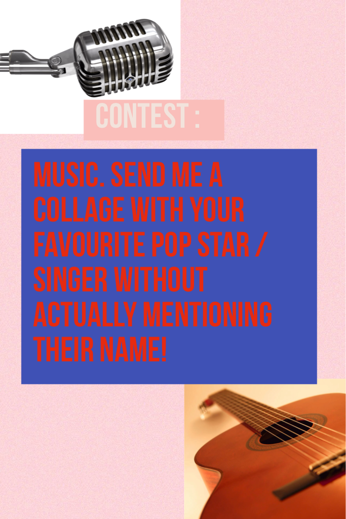 I have to guess the pop star / singer