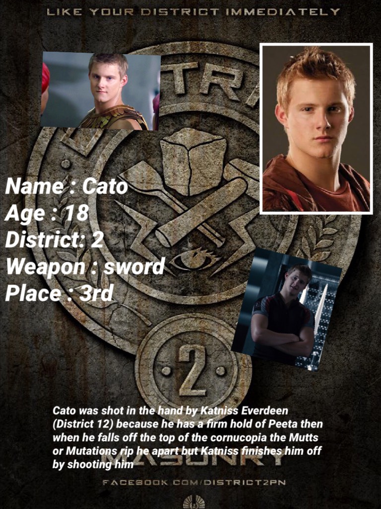 Hunger Games...

Cato