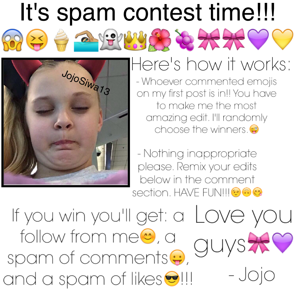 Who's ready for a spam contest?😂