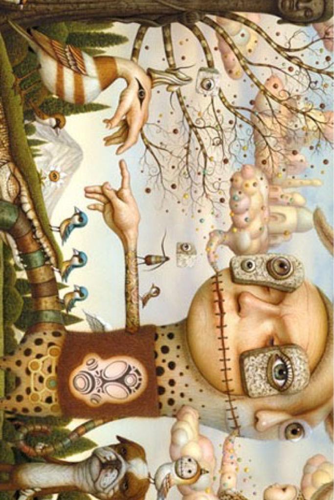 CLICK THE FRICKIN HEART💜
 I found this sick àss guy called Marck Ryden ( I was looking at Ryden proof things And I found his art ) the pic is one of his paintings but if U search up Mark Ryden it comes up with his art it's amazing as