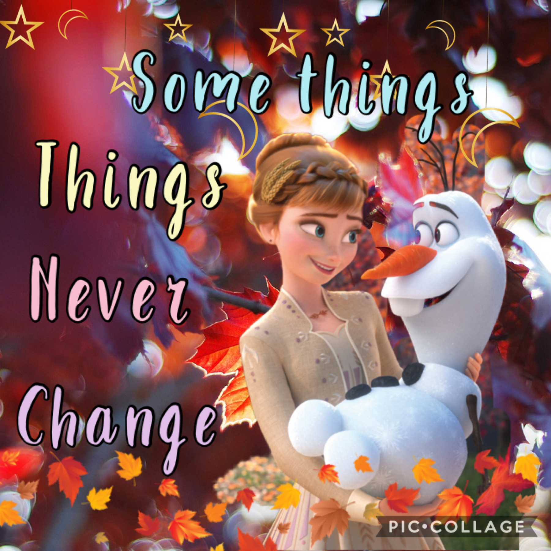 Anna and Olaf frozen 2 collage