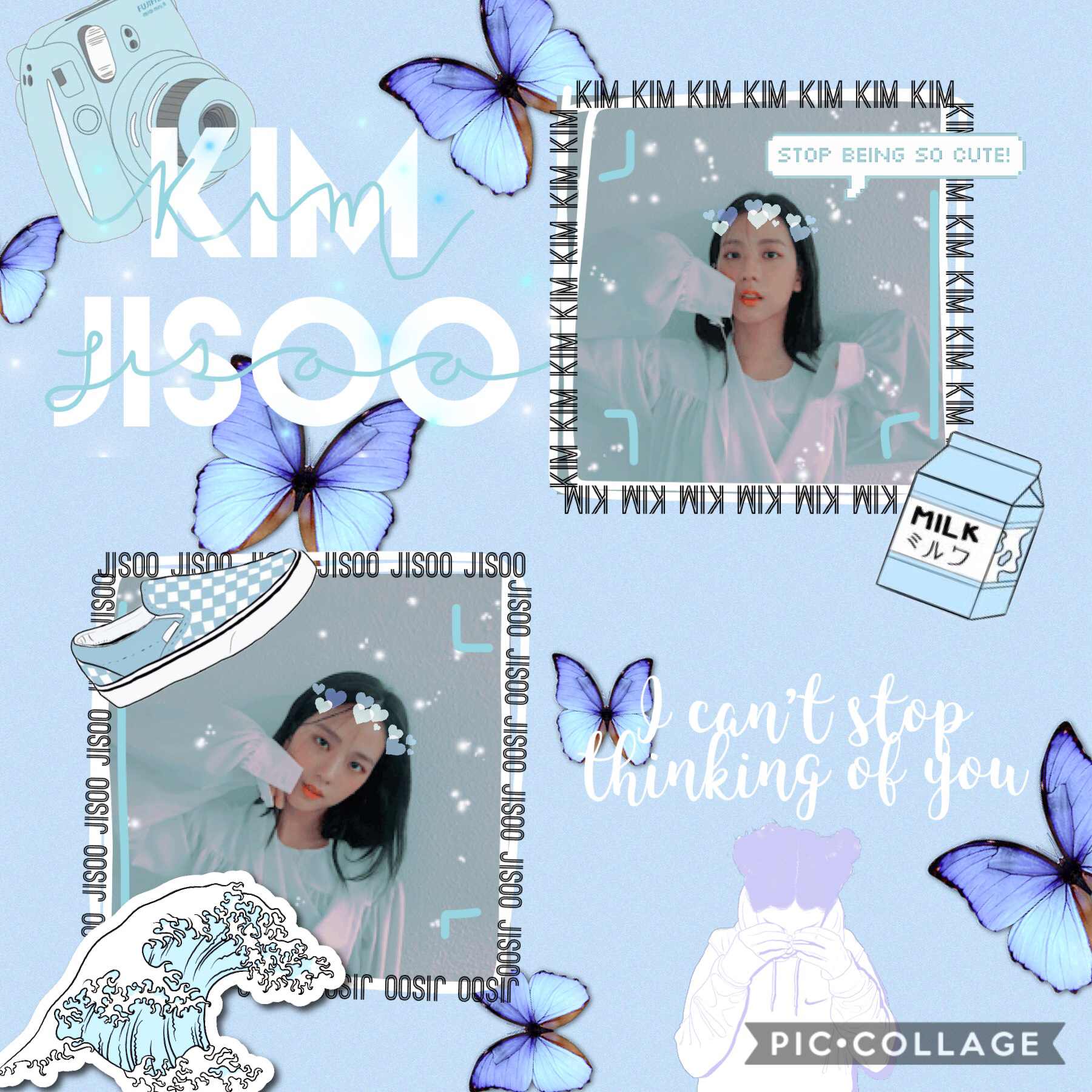 😇 tap 😇
Jisoo is very cute in pale blue! She flows like the water, flies in the sky, and dances with the stars! 💫 💙😂😜🤩😱