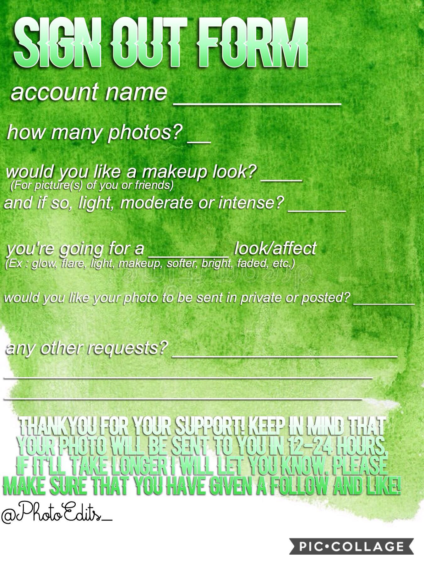 Fill in this form to get your edited photo!