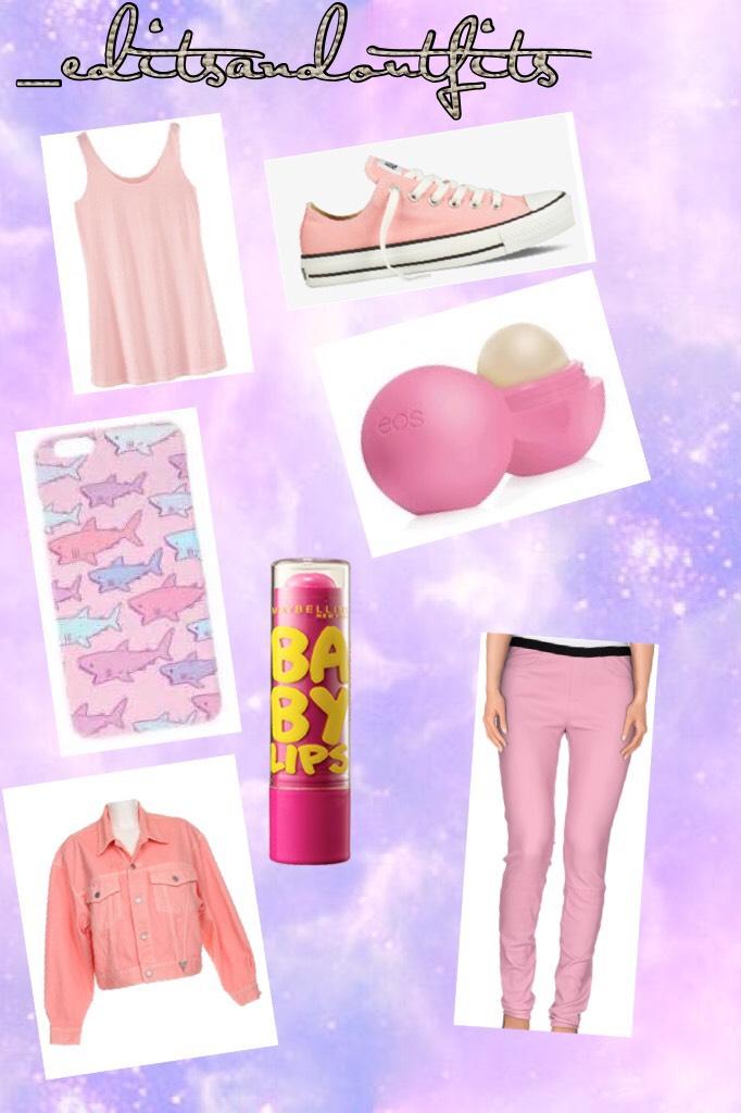 Pastel pink outfit