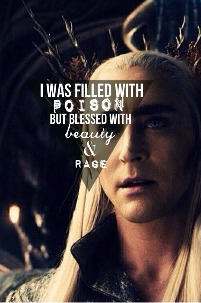 🖤 // tbh im still in love with thranduil y’all.. also this edit is old sorry but im still really proud of it