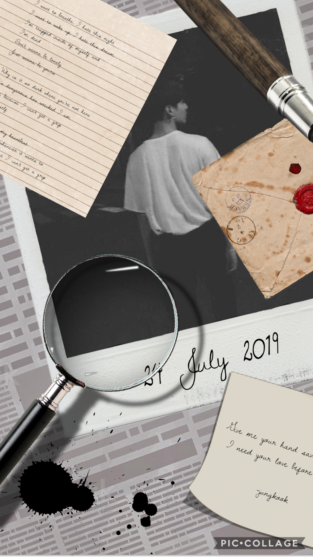 Hey guys Ik y’all don’t remember meh anymore(cuz I wasn’t online much so yea) but I rlly hope you enjoy dis wallpaper edit n btw the date ‘24 July 2019’ has nothing 2 do ft anything BTS has done in d past yr. 