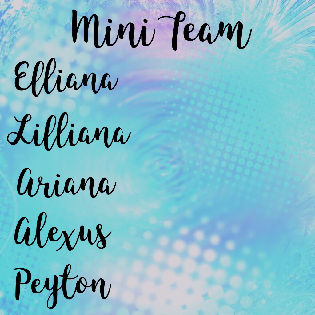 Click
Sign ups for mini team
Comment who you want to be 
