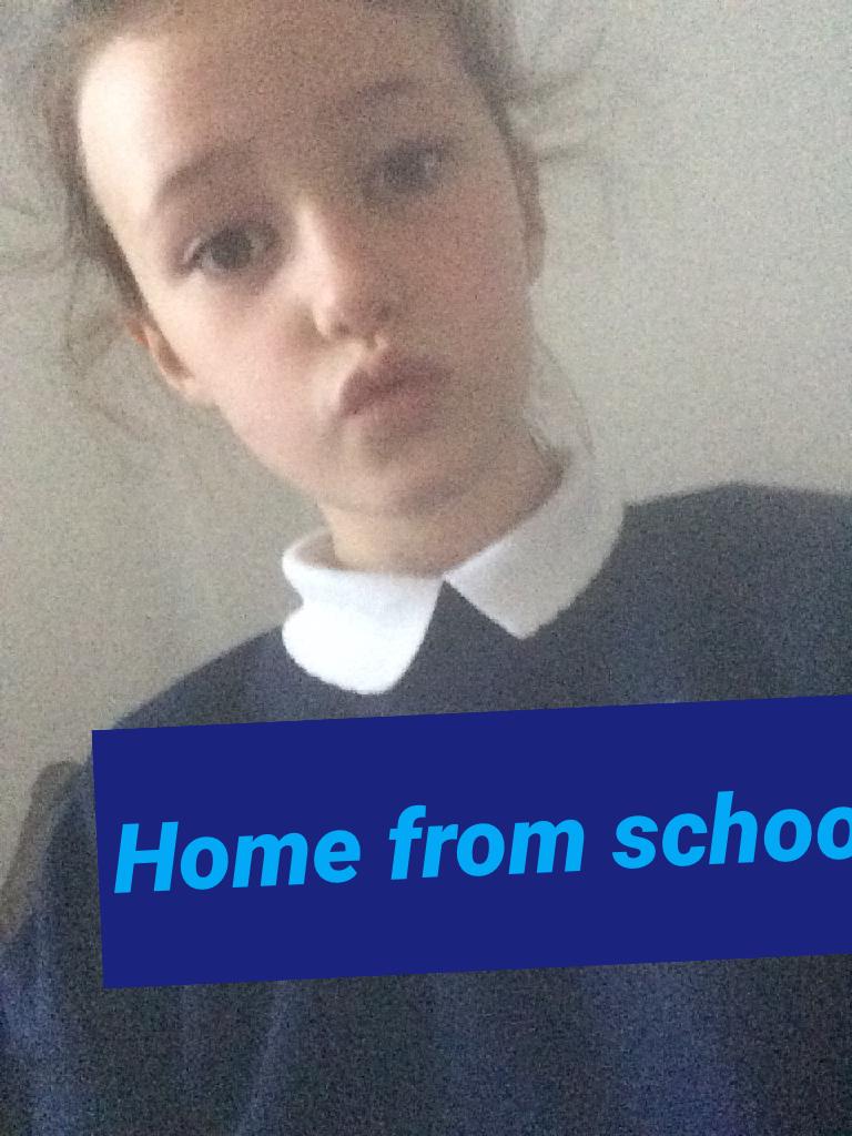 Home from school
