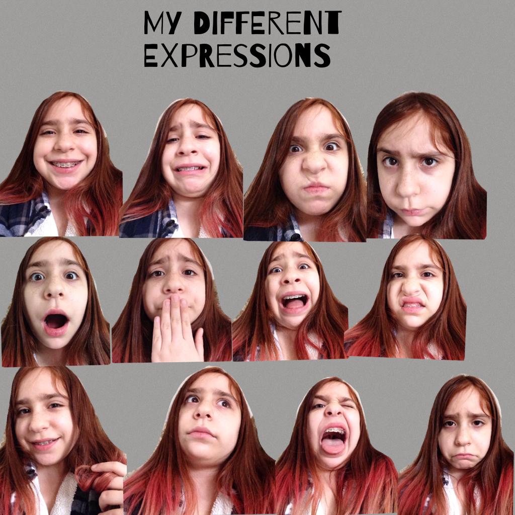 My different expressions 