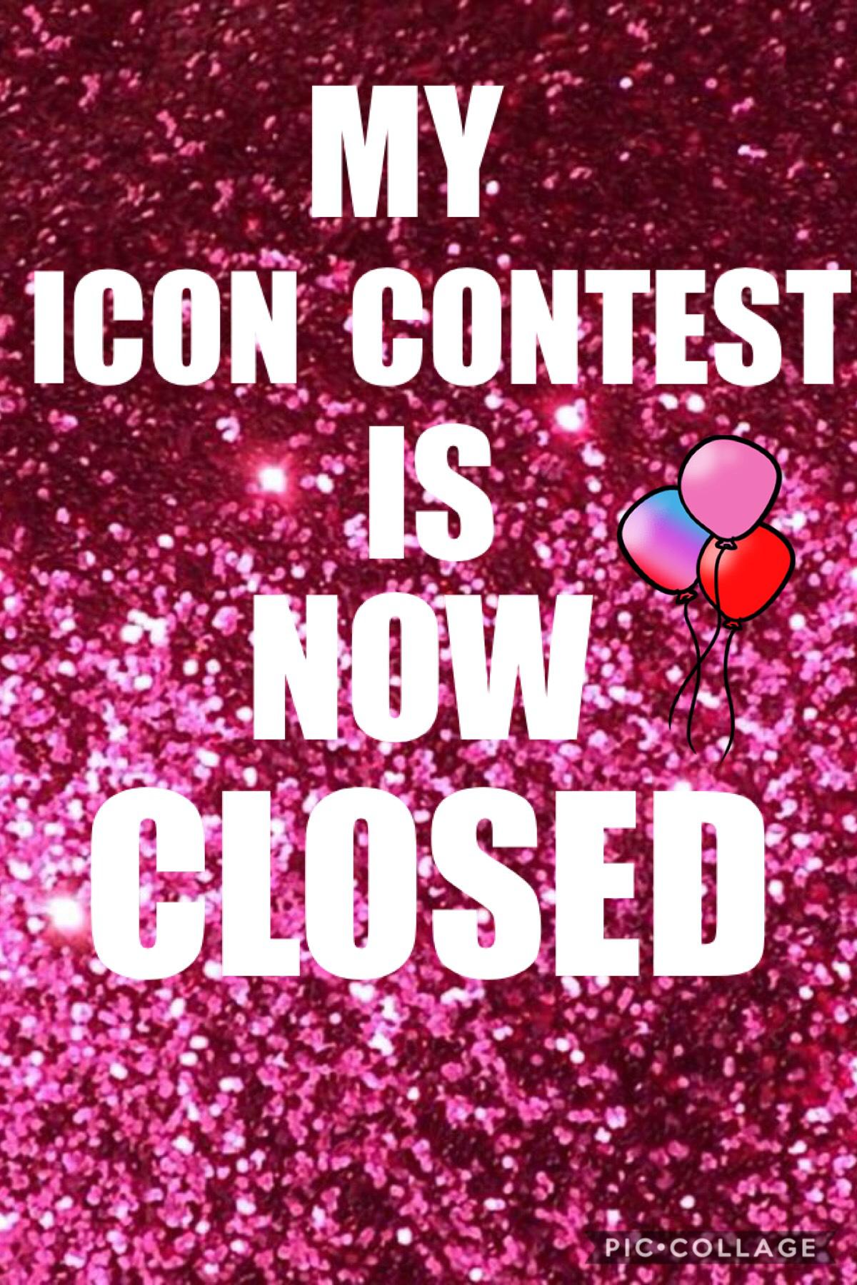 My icon contest is closed