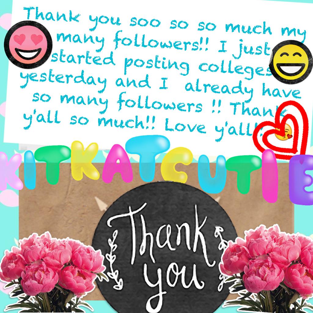 Thank you soo so so much my many followers!! 